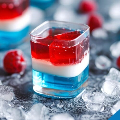 4th of July Vodka Jello Shots Recipe - Patriotic Party Treats