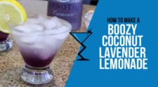 Boozy Coconut Lavender Lemonade