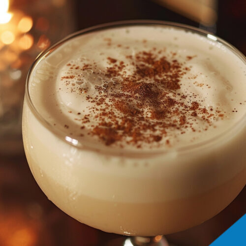 Egg Nog with Bourbon and Brandy - Rich Holiday Punch