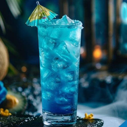 Vaporeon Pokémon Cocktail Recipe - A Refreshing Blue Delight