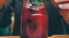 Mason Jar Berry Mint Gin Smash