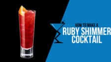 Ruby Shimmer Cocktail