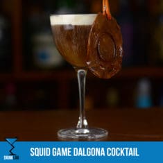 Squid Game Dalgona Cocktail