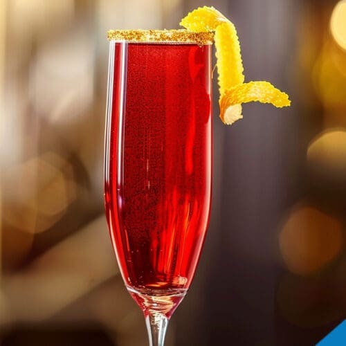 A-List Ruby Cocktail Recipe - Sparkling Champagne Delight