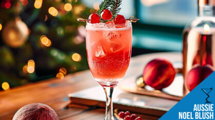 Aussie Noel Blush - Festive Guava and Shiraz Christmas Cocktail