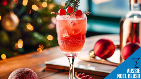 シーグラスアート『 Christmas Cocktail.。.:*☆』 シーグラスアート 小鳥とカクテル | CatusSquash