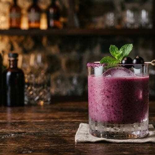 Blackcurrant Smoothie cocktail