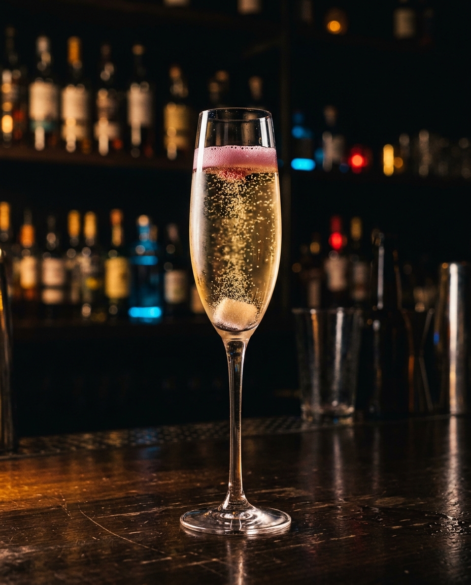 Goodnight Kiss Cocktail Recipe - Elegant Champagne Delight