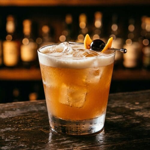 American Pie Cocktail cocktail in cocktail glass