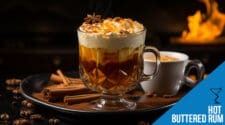 Hot buttered rum Cocktail