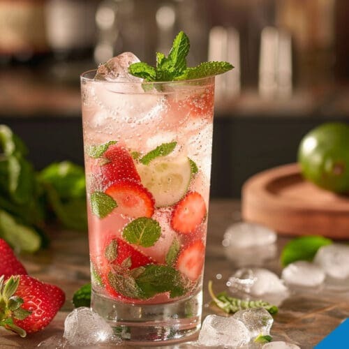 Fresh Strawberry Mojito Recipe - Refreshing and Minty