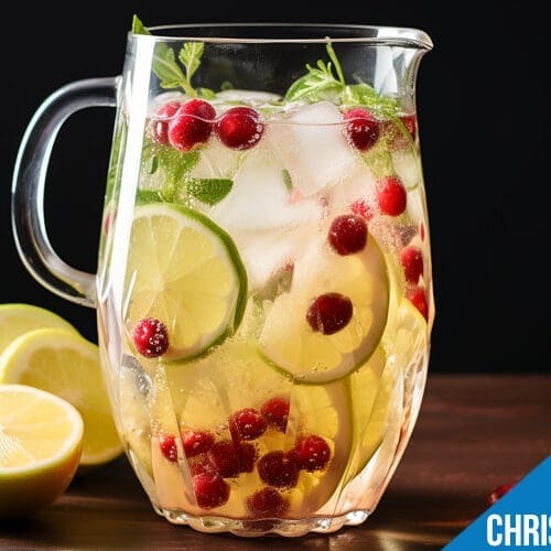 White Christmas sangria